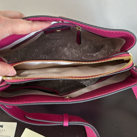 RADLEY London Dukes Place Medium Compartment Pink Leather Crossbody Bag NEW - Picture 11 of 16